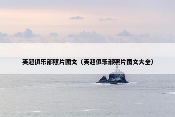英超俱乐部照片图文（英超俱乐部照片图文大全）