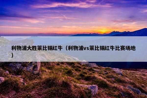 利物浦大胜莱比锡红牛（利物浦vs莱比锡红牛比赛场地）