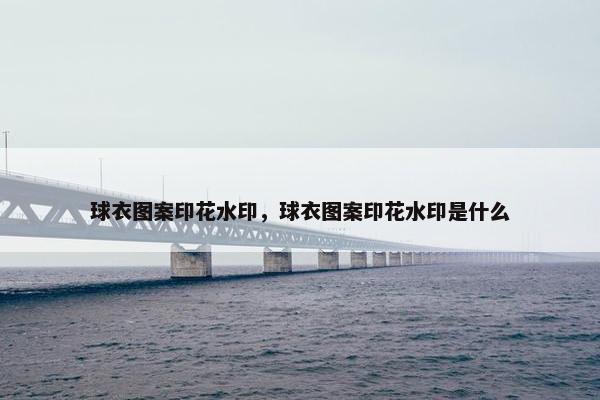 球衣图案印花水印，球衣图案印花水印是什么