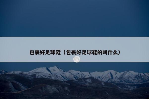 包裹好足球鞋（包裹好足球鞋的叫什么）