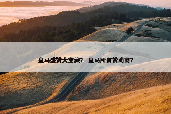 皇马盛赞大宝藏？ 皇马所有赞助商？