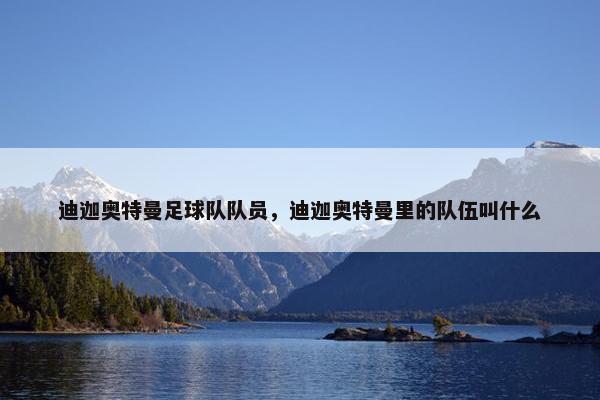 迪迦奥特曼足球队队员，迪迦奥特曼里的队伍叫什么