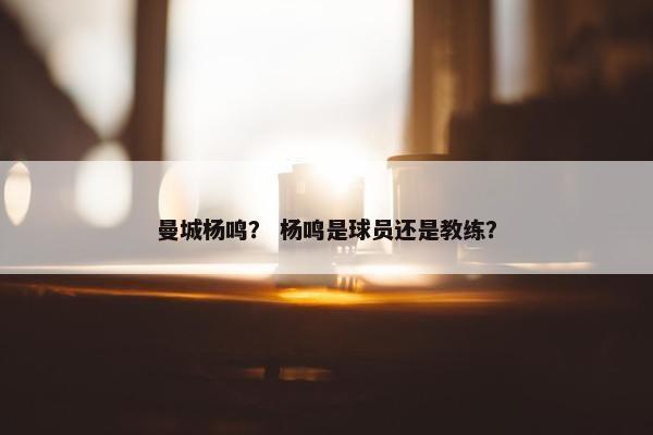 曼城杨鸣? 杨鸣是球员还是教练? 曼城杨鸣? 杨鸣是球员还是教练?