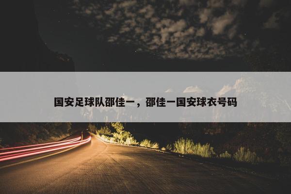 国安足球队邵佳一，邵佳一国安球衣号码