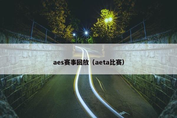 aes赛事回放（aeta比赛）