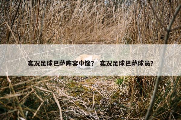 实况足球巴萨阵容中锋？ 实况足球巴萨球员？