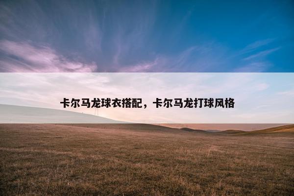 卡尔马龙球衣搭配，卡尔马龙打球风格
