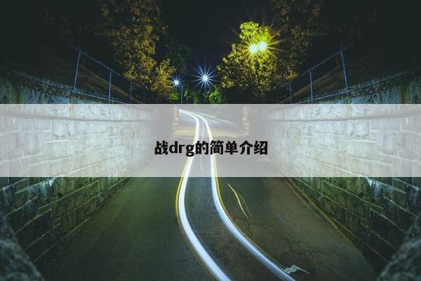 战drg的简单介绍