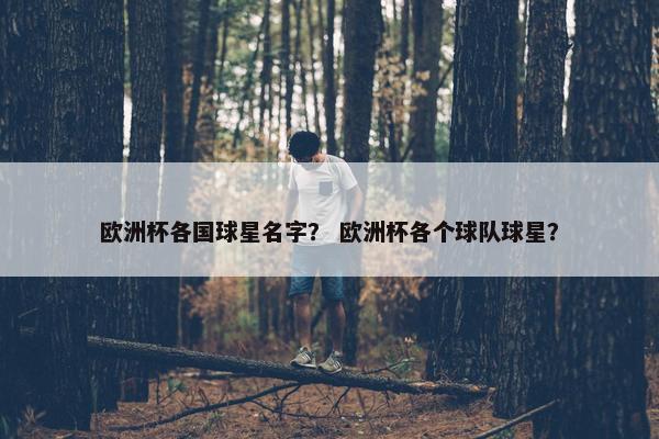 欧洲杯各国球星名字？ 欧洲杯各个球队球星？