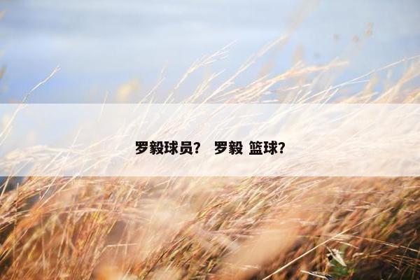 罗毅球员？ 罗毅 篮球？
