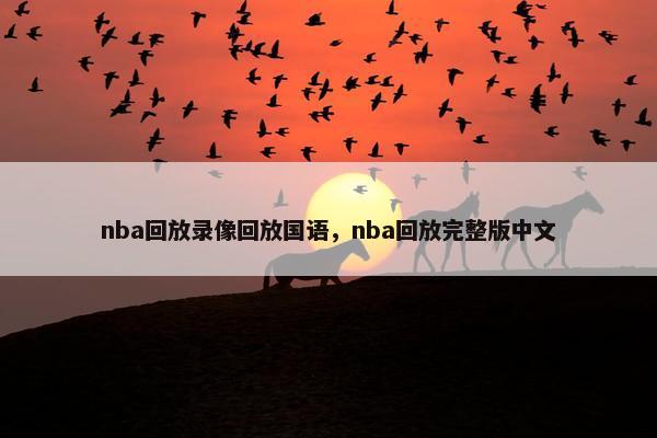 nba回放录像回放国语，nba回放完整版中文