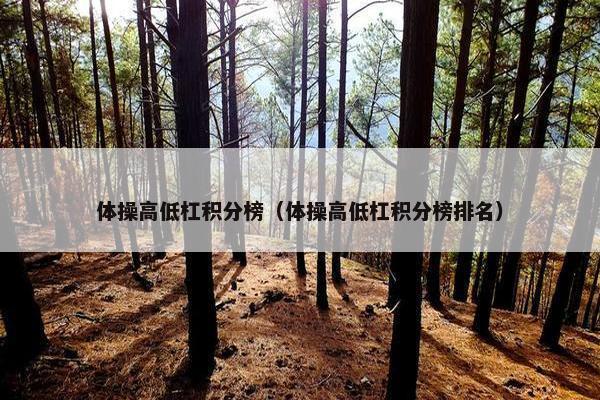 体操高低杠积分榜（体操高低杠积分榜排名）