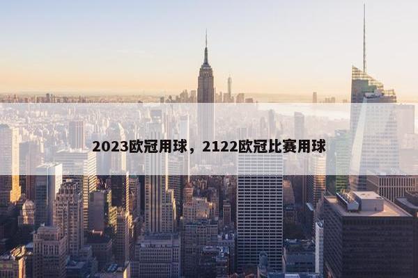 2023欧冠用球，2122欧冠比赛用球