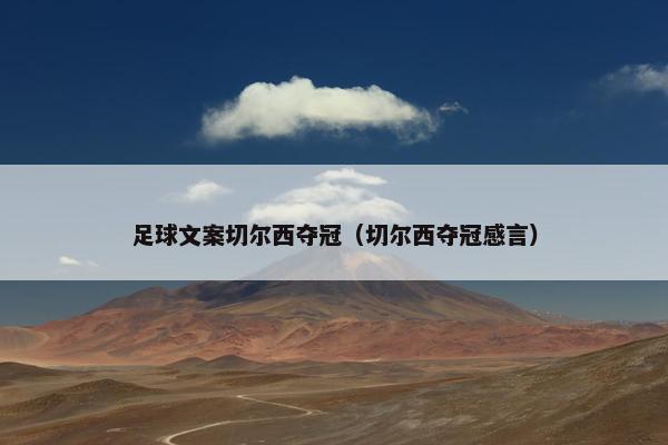 足球文案切尔西夺冠（切尔西夺冠感言）