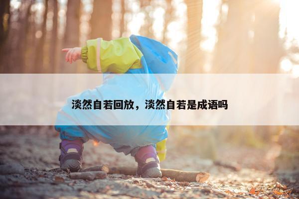 淡然自若回放，淡然自若是成语吗