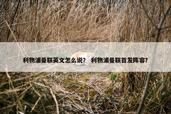 利物浦曼联英文怎么说？ 利物浦曼联首发阵容？