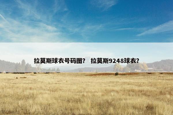 拉莫斯球衣号码图？ 拉莫斯9248球衣？