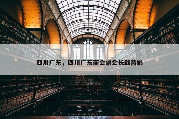 四川广东，四川广东商会副会长戴燕娟