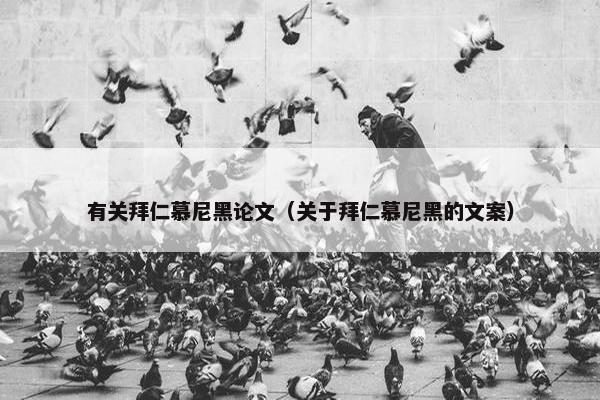 有关拜仁慕尼黑论文（关于拜仁慕尼黑的文案）