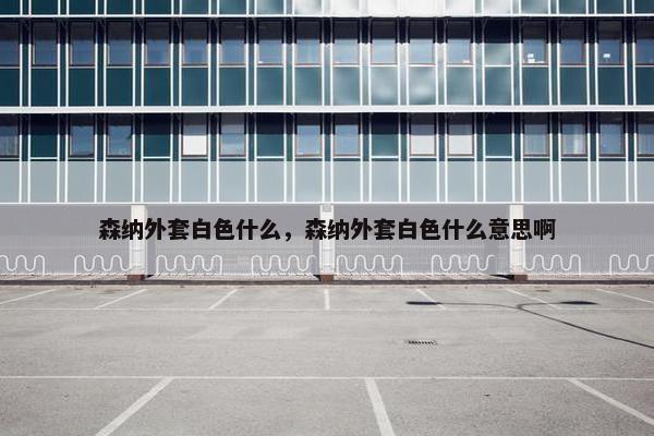 森纳外套白色什么，森纳外套白色什么意思啊