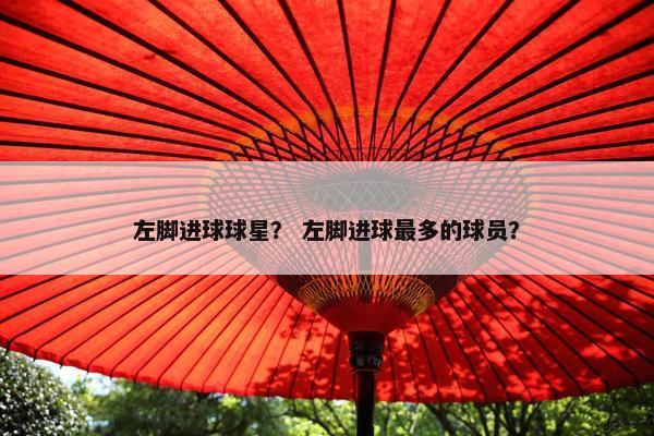 左脚进球球星？ 左脚进球最多的球员？
