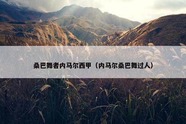 桑巴舞者内马尔西甲（内马尔桑巴舞过人）