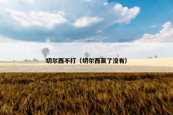 切尔西不打（切尔西赢了没有）