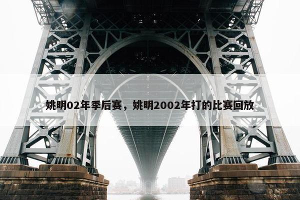 姚明02年季后赛，姚明2002年打的比赛回放