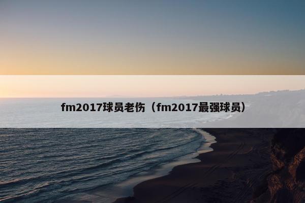 fm2017球员老伤（fm2017最强球员）