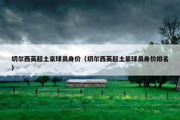 切尔西英超土豪球员身价(切尔西英超土豪球员身价排名) 切尔西英超土豪球员身价(切尔西英超土豪球员身价排名)