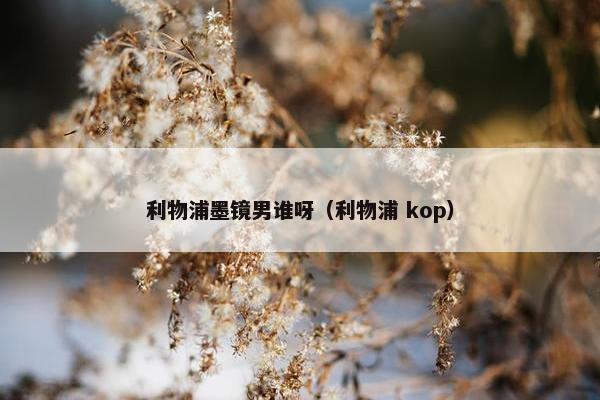 利物浦墨镜男谁呀（利物浦 kop）