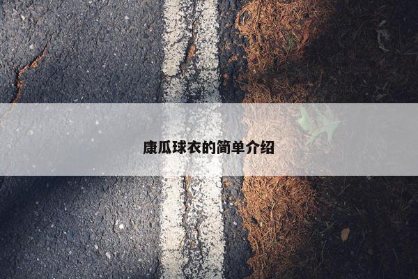 康瓜球衣的简单介绍 康瓜球衣的简单介绍