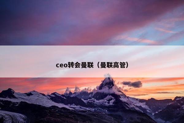 ceo转会曼联（曼联高管）