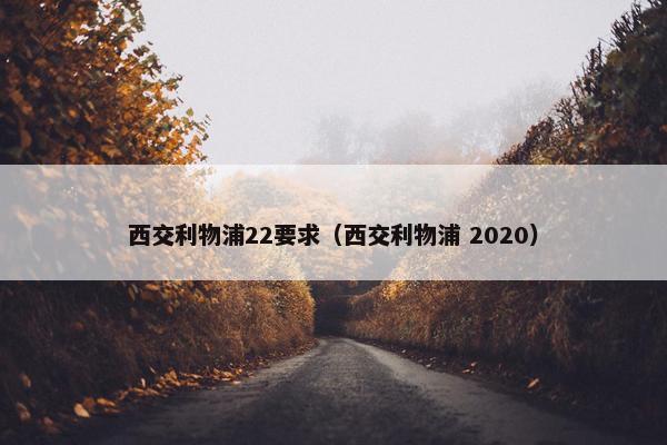西交利物浦22要求（西交利物浦 2020）