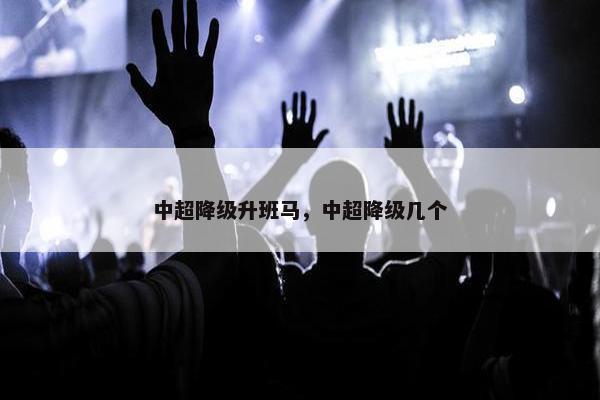 中超降级升班马，中超降级几个