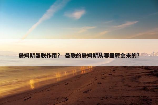 詹姆斯曼联作用？ 曼联的詹姆斯从哪里转会来的？