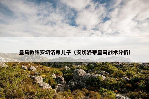 皇马教练安切洛蒂儿子（安切洛蒂皇马战术分析）