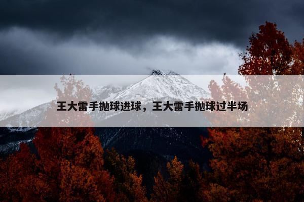 王大雷手抛球进球，王大雷手抛球过半场