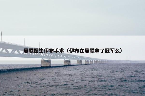 曼联医生伊布手术（伊布在曼联拿了冠军么）