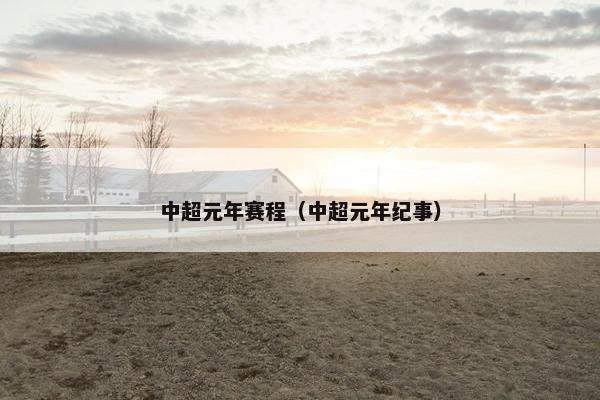 中超元年赛程(中超元年纪事) 中超元年赛程(中超元年纪事)