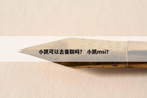 小凯可以去曼联吗？ 小凯msi？