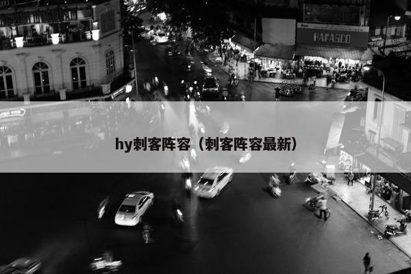 hy刺客阵容（刺客阵容最新）