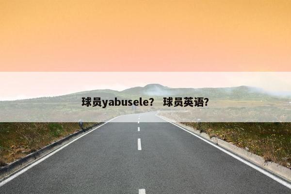 球员yabusele? 球员英语? 球员yabusele? 球员英语?