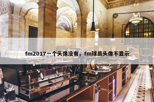 fm2017一个头像没有，fm球员头像不显示