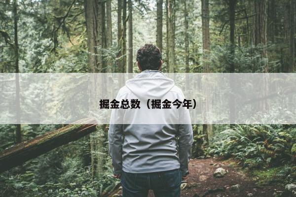 掘金总数(掘金今年) 掘金总数(掘金今年)