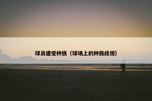 球员遭受种族（球场上的种族歧视）