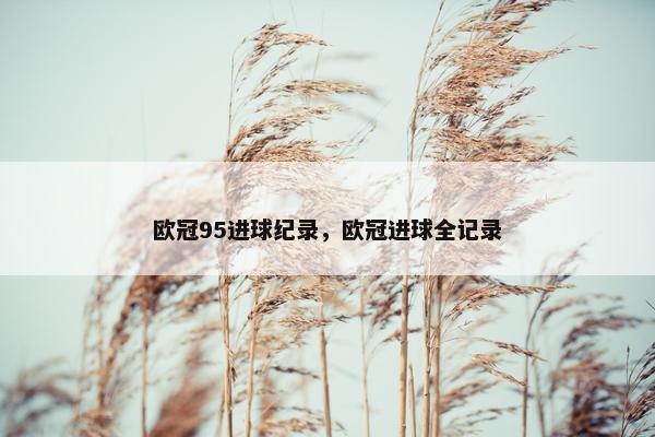 欧冠95进球纪录，欧冠进球全记录