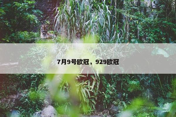 7月9号欧冠，929欧冠