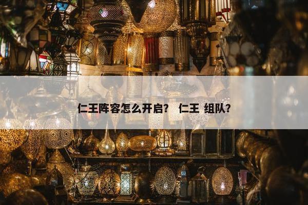 仁王阵容怎么开启？ 仁王 组队？