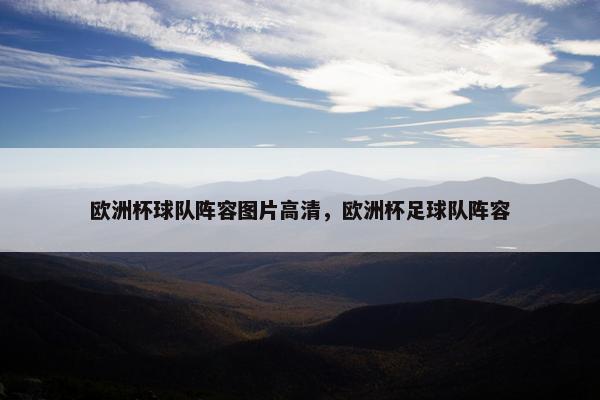 欧洲杯球队阵容图片高清，欧洲杯足球队阵容